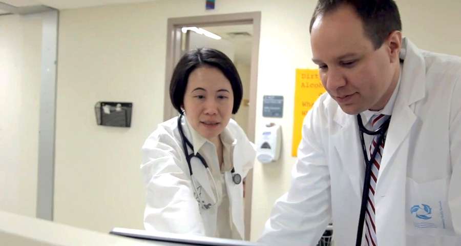 Dr. Siu and Dr. Bedard discuss some data